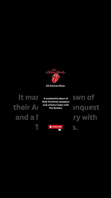 The Rolling Stones' Unforgettable Performance on Ed Sullivan #shorts #rollingstones #rocknroll
