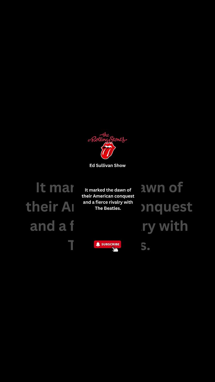 The Rolling Stones Unforgettable Performance on Ed Sullivan #shorts #rollingstones #rocknroll