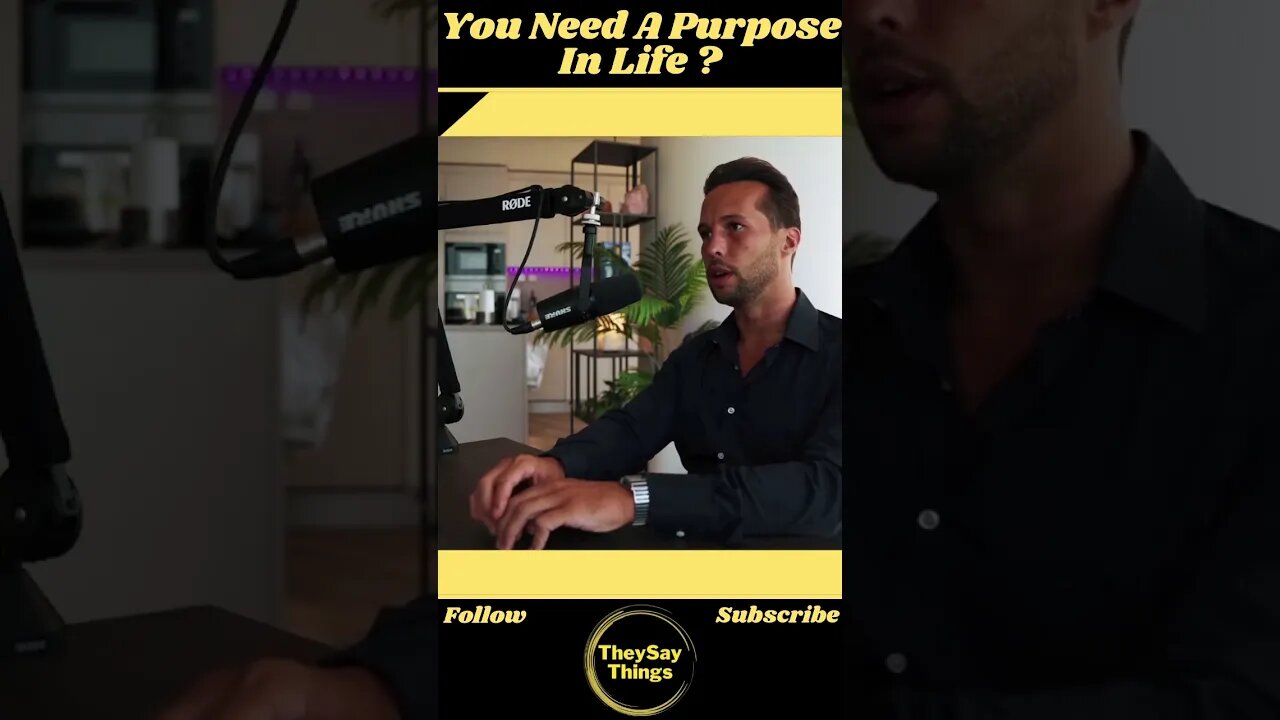 Tristan , You Need A Purpose In Life #shorts #youtubeshorts #life #podcast #viral #advice #mindset