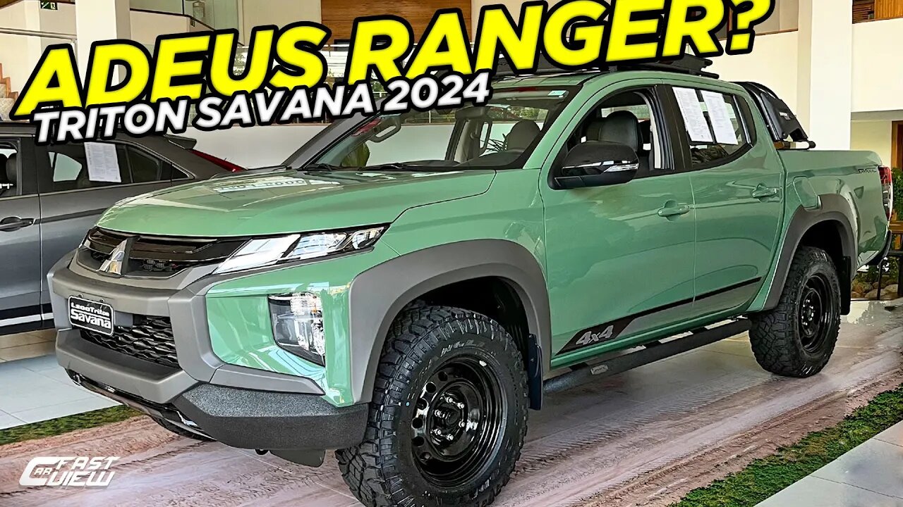 NOVA MITSUBISHI L200 TRITON SAVANA 2024 PICAPE RAIZ +PREPARADA E CONFIÁVEL QUE RANGER PARA O OFFROAD