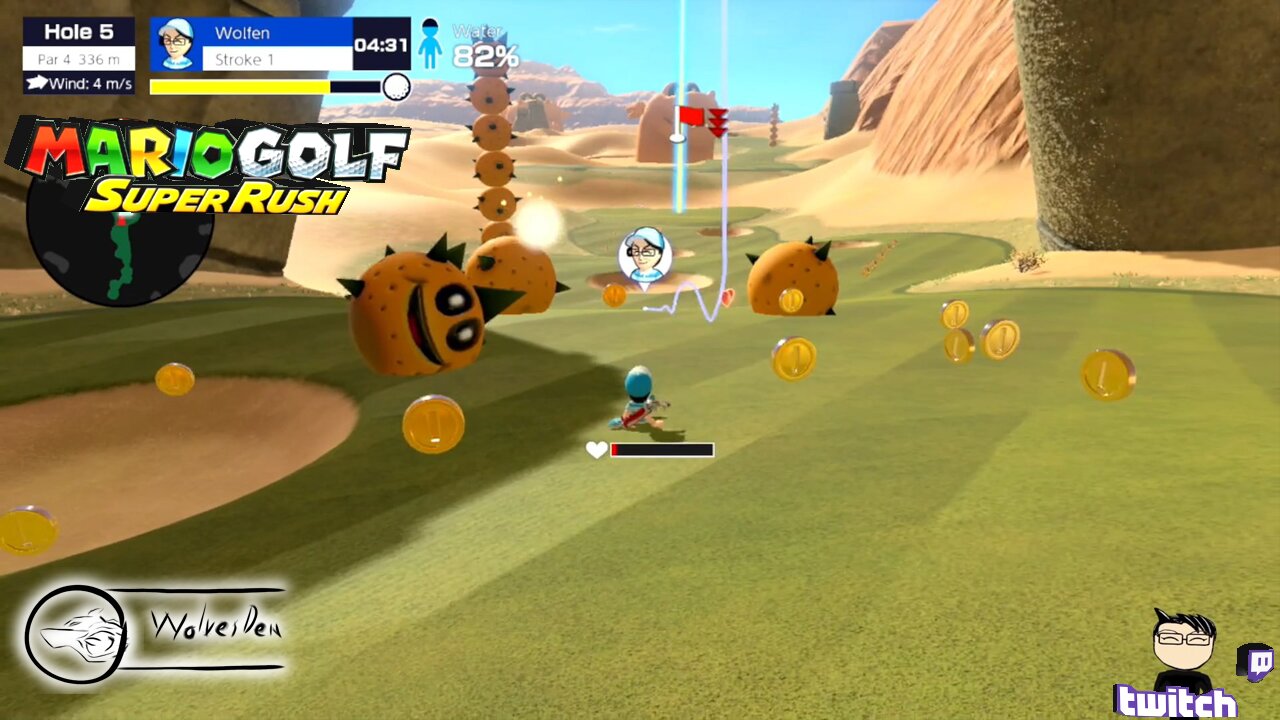 (SWITCH) Mario Golf - Super Rush - 05 - Golf Adventure Mode - Speed Golf - Balmy Dunes