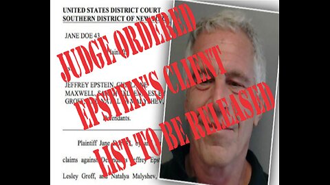 JUDGE DROPS MASSIVE EPSTEIN RULING, OVER 170 NAMES MUST BE UNSEALED... LET'S SEE WHO APPEALS THIS???