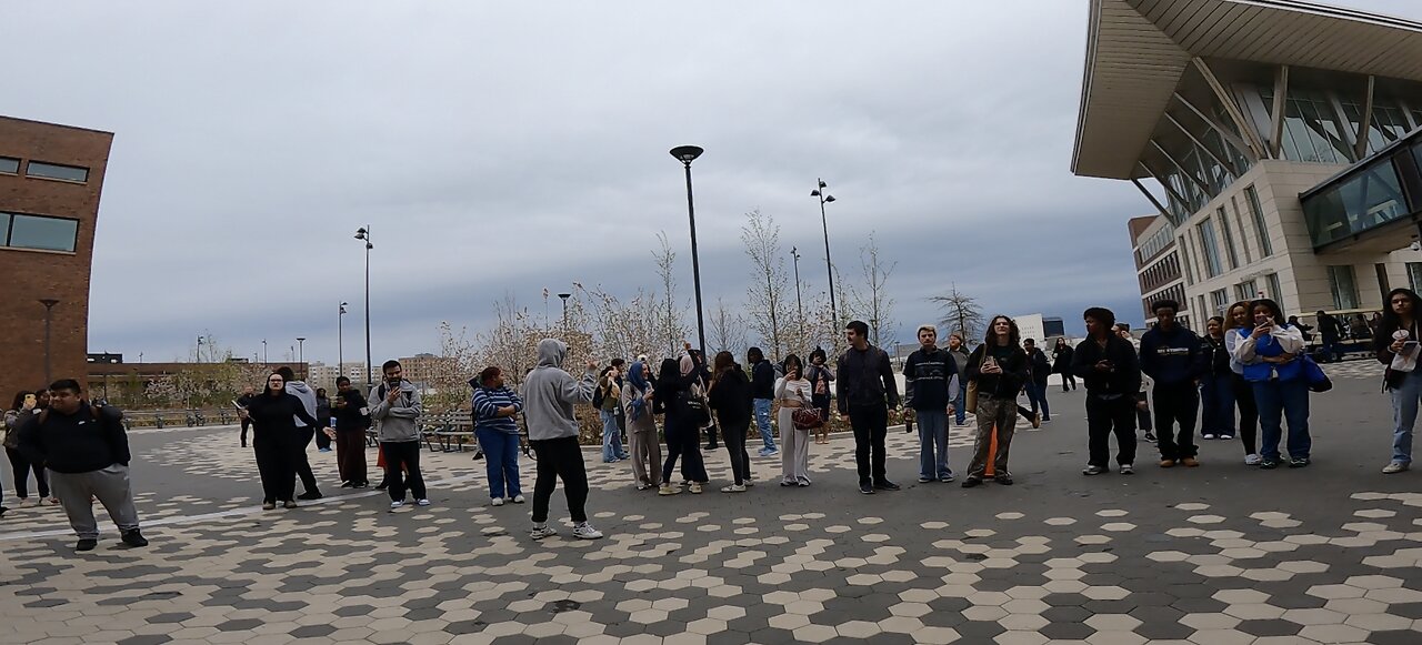 UMass Boston: Ministering To Various Students, Then Pro-Palestine State Students Heckle Me, Draws Crowd, Muslims Enraged, A Hypocrite Cusses Me Out, Women Play Middle Eastern Music & Dance Around Me, Police Protect Me, Great Day Of Preaching!