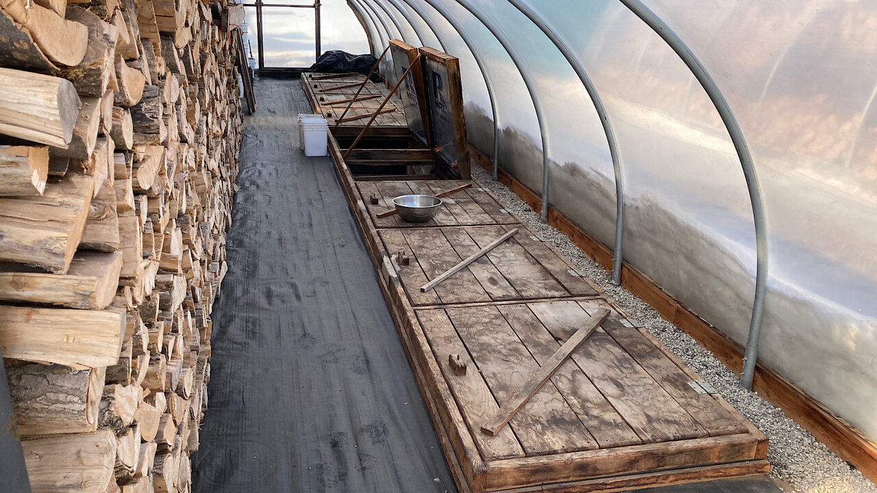 Special Root Cellar In The Back Of My Seedling Greenhouse