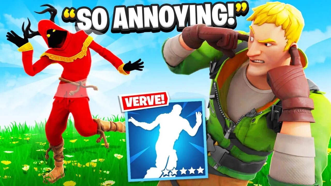 I Trolled Him With NEW Verve TikTok Emote.. (Fortnite)