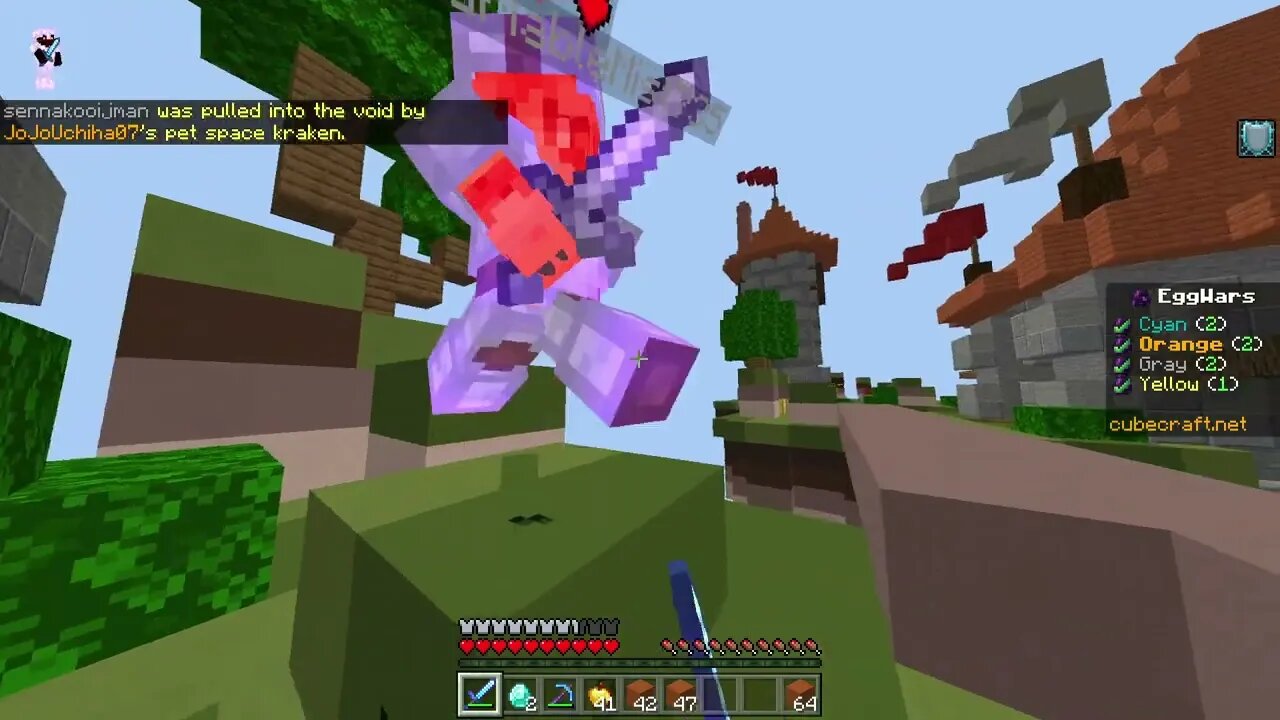 garbage cubecraft lagged me during my killing spree in Cubecraft Eggwars