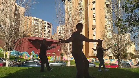 Forma de Tai chi 5 secciones estilo Yang parque del norte