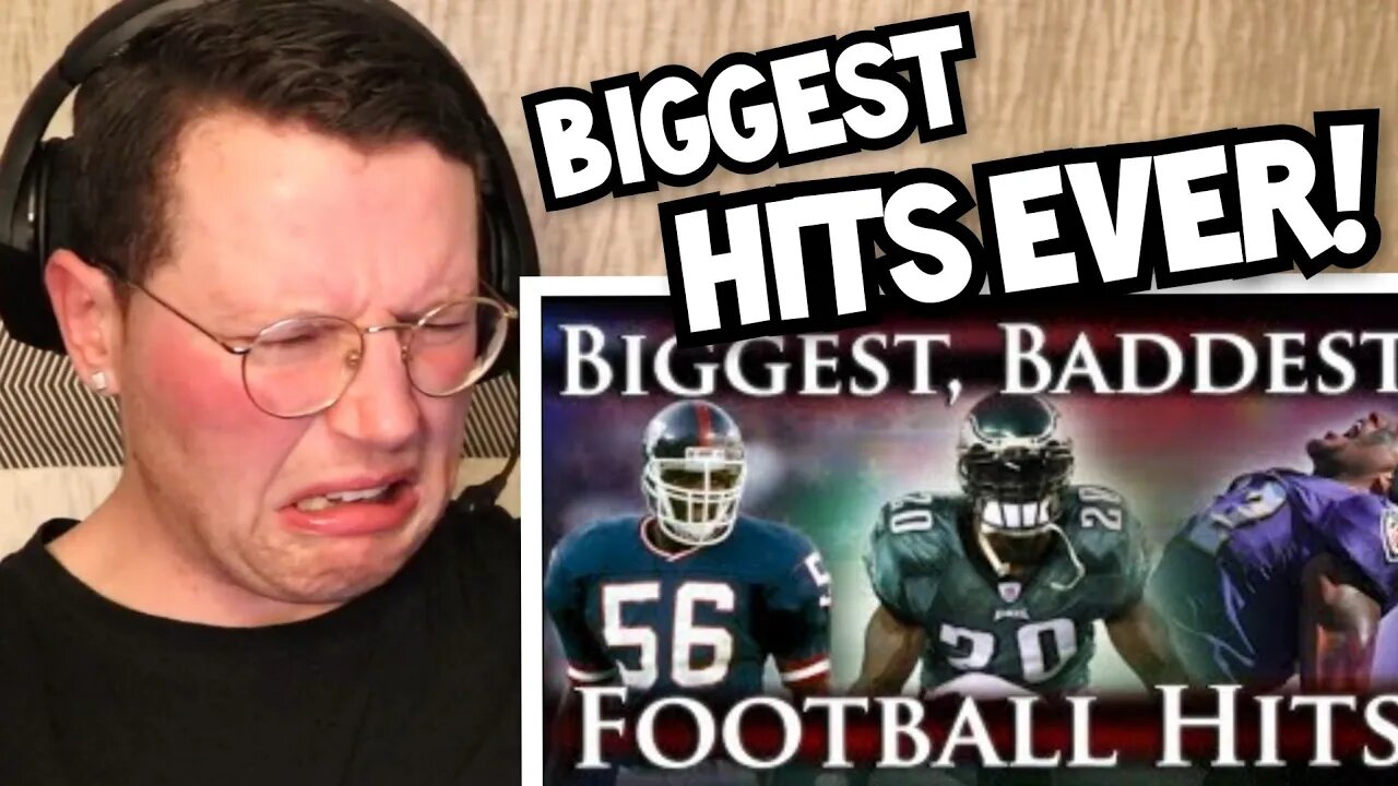 Rugby Player Reacts to The BIGGEST, BADDEST Football Hits Ever!