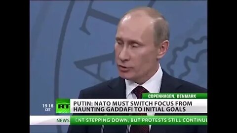 Putin: "Who gave NATO the right to kill Muammar Muhammad Gaddafi"?