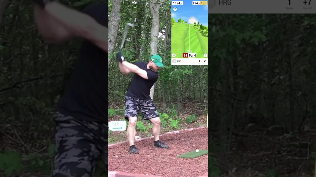 Hole 14 - Quarry Oaks GC #Shorts #Golf #GarminR10 #Golfing #Golfer #Sports #SimGolf #YoutubeShorts