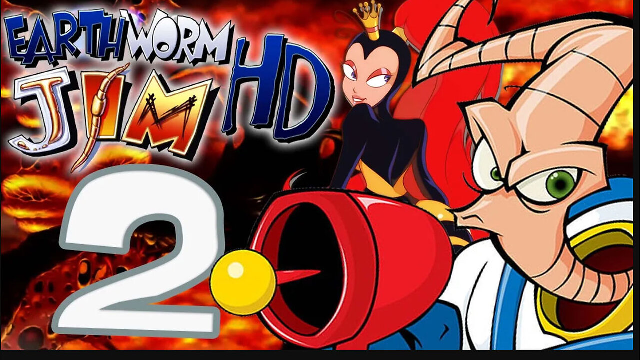 Earthworm Jim HD Walkthrough Part 2 WHAT THE HECK (PS3)