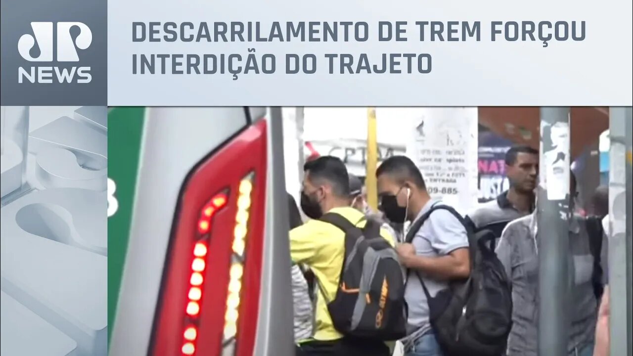 Paralisação de trecho da Linha 12 da CPTM em SP gera filas em estações nesta segunda (05)