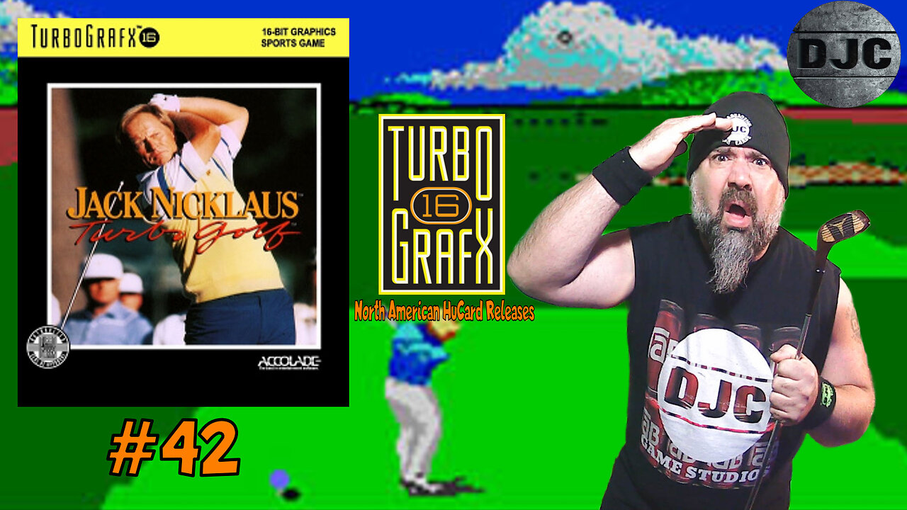 TURBOGRAFX 16 North American HuCard Releases #42 -"Jack Nicklaus TURBO GOLF"