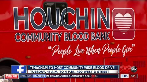 Tehachapi to host community-wide blood drive