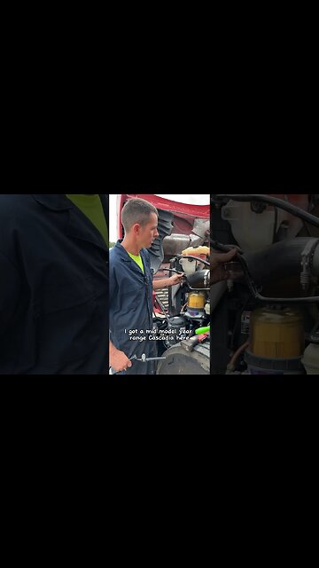 Freightliner Cascadia DD13/DD15 Air Compressor Coolant Leak #mechanic