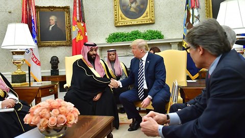 President Trump Says Saudi Arabia Sends $450 Billion To US. It Doesn't