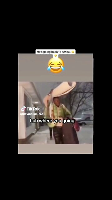 Migrant Returning To Africa Because Of Snow ❄️
