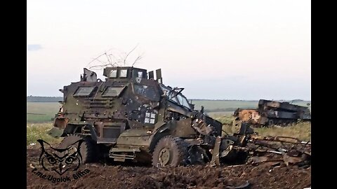 Columna de la OTAN/Ucrania destruida por los rusos en Zaporizhzhia