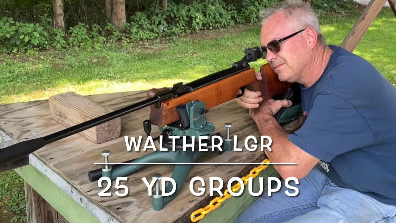 The epic Walther LGR does not disappoint with iron sight groups at 25 yds RWS R-10 & meisterkugelns!