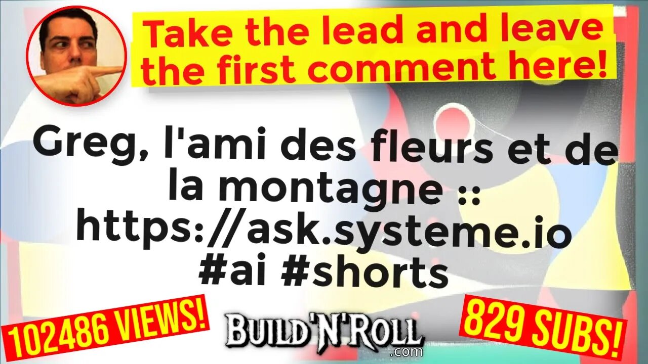 Greg, l'ami des fleurs et de la montagne :: https://ask.systeme.io #ai #shorts