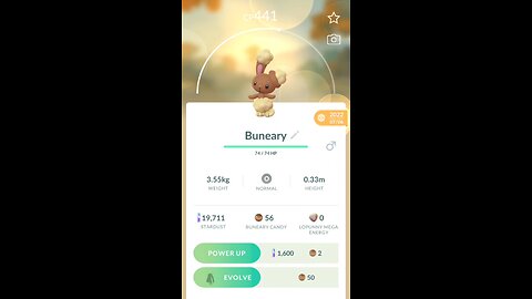 Buneary evolves into Lopunny in Pokemon GO #pokemon #pokemongo