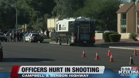 Two officers injured in southside shooting; suspect is confirmed dead