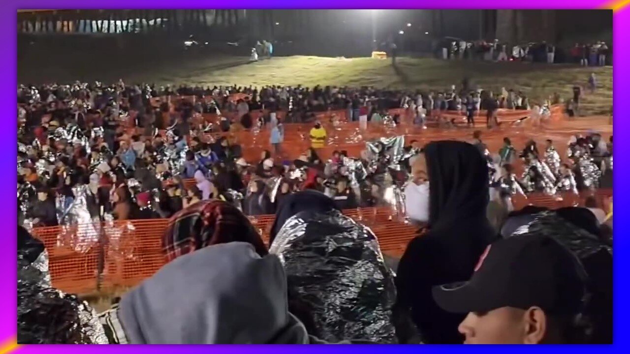 EAGLE PASS, TEXAS - THOUSANDS OF ILLEGALS WAITING TO BE PROCESSED! ABBOT KICKS OUT CBP