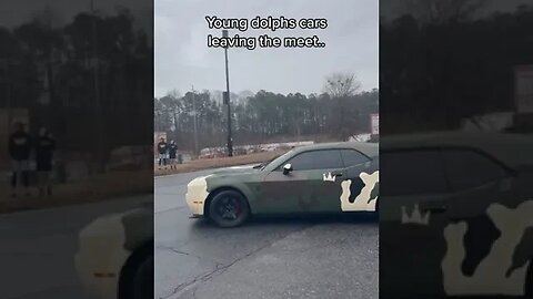 Young Dolphs Cars Leaving The Meet Video By Atl miata #Shorts