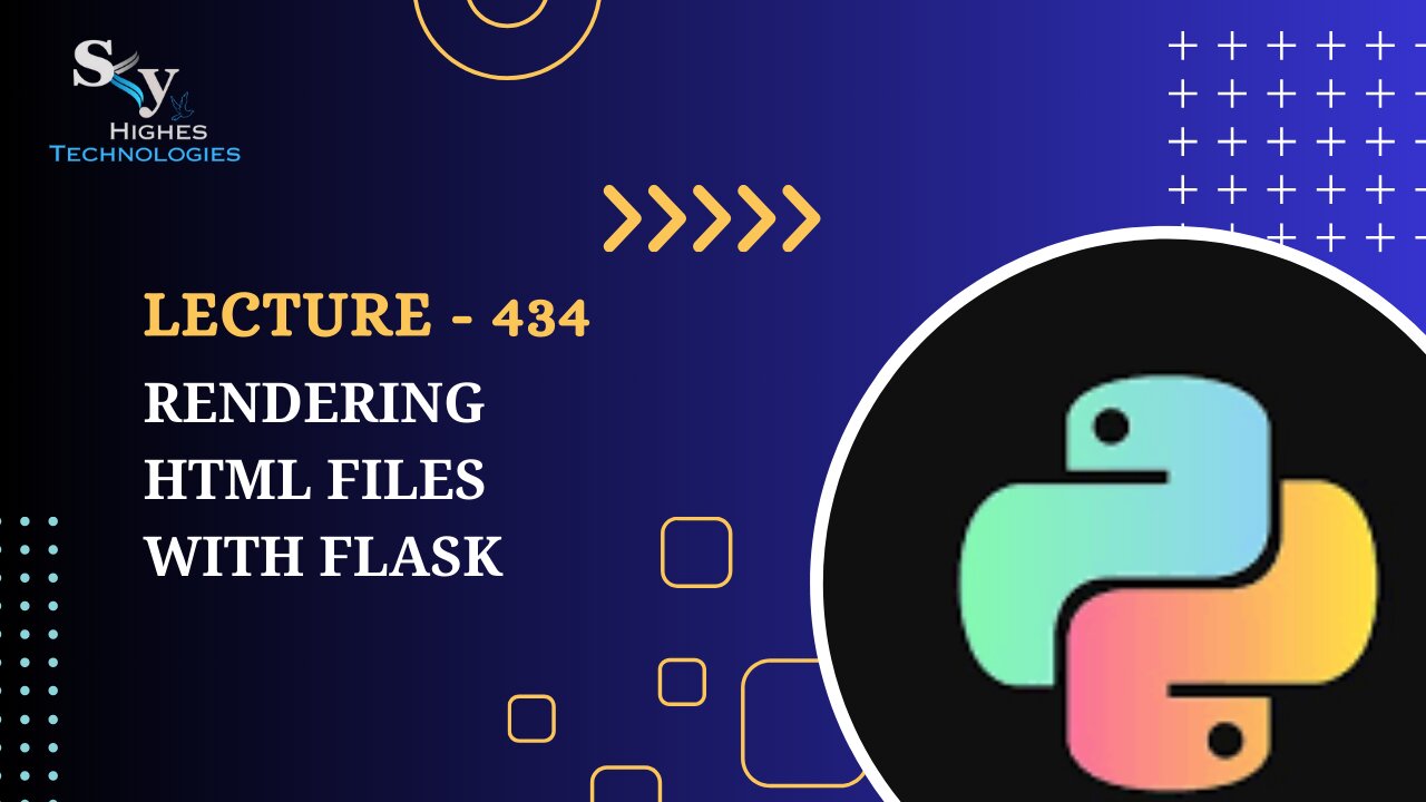 434. Rendering HTML Files with Flask | Skyhighes | Python