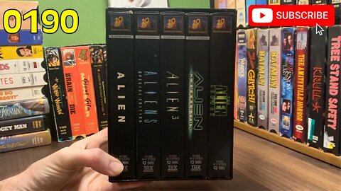 [0190] ALIEN Franchise Boxed Set VHS INSPECT [#alien #aliens #alienVHS #alienboxedsetVHS]