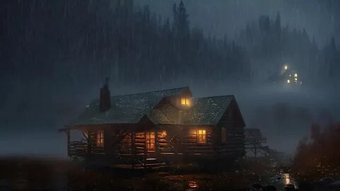 ASMR 🌧10 Hours RAIN at Cabin in🌳Woods︱Deep SLEEP, Relieve Stress, Meditate