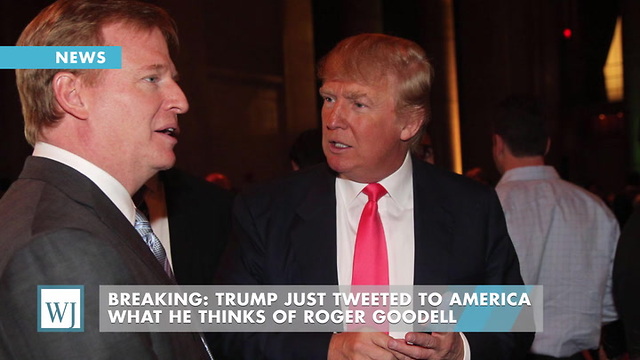 Breaking: Trump Just Tweeted To America What He Thinks Of Roger Goodell