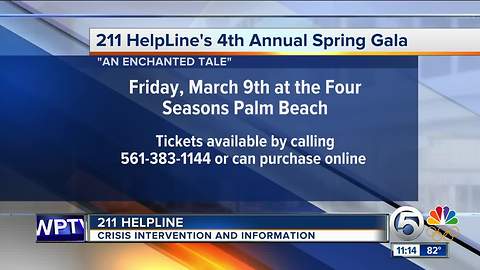 211 Helpline holding 4th annual spring gala March 9