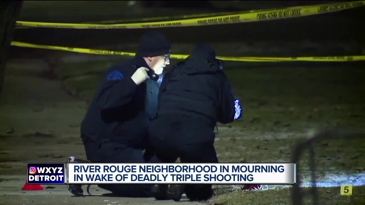 River Rouge neighborhood in mourning in wake of deadly triple shooting