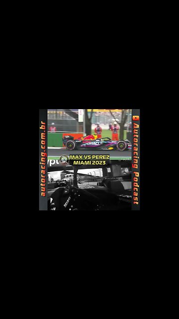 MAX VERSTAPPEN vs SERGIO PEREZ MIAMI EUA F1 2023 #shorts