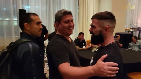 Andy Vences & Jono Carroll Get Into Heated Exchange In Hotel Lobby