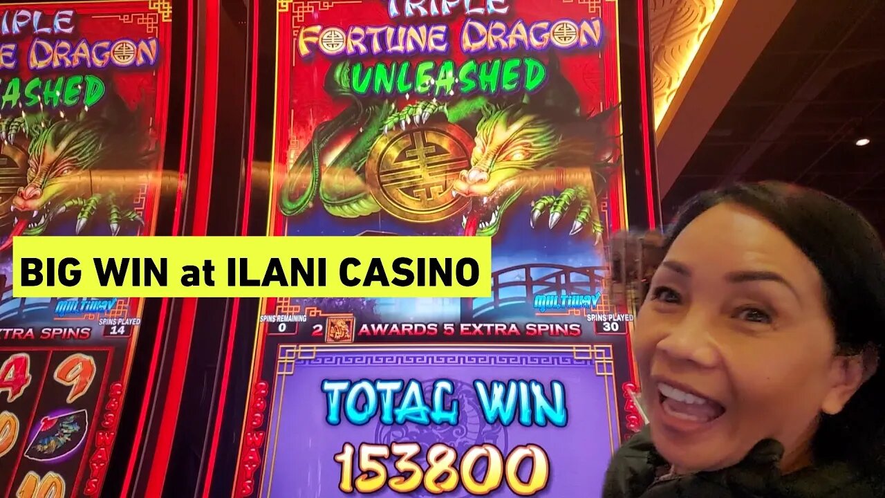 BIG WIN ON TRIPLE FORTUNE DRAGON😃 ILANI CASINO