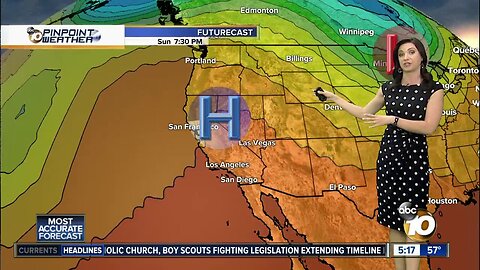 10News Pinpoint Weather with Meteorologist Megan Parry