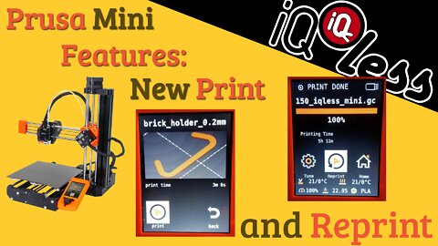 Prusa Mini Features: New Print and Reprint