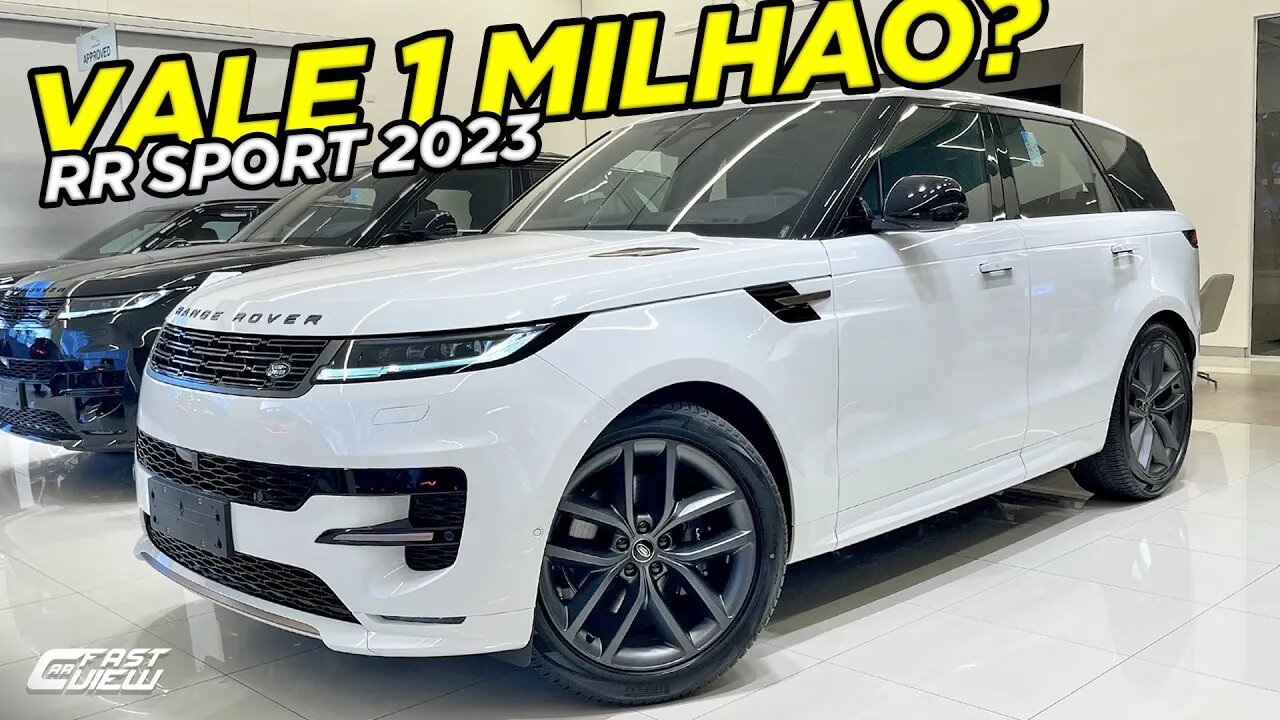 NOVO RANGE ROVER SPORT D350 R-DYNAMIC SE 2023 BRANCO FUJI COM MOTOR TURBO DIESEL HÍBRIDO LEVE