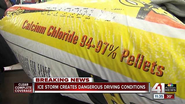 Johnson County residents prep for ice storm