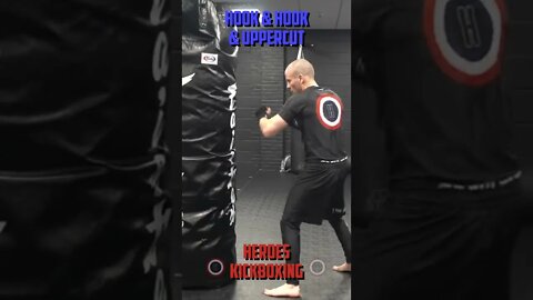 Heroes Training Center | Kickboxing & MMA "How To Double Up" Hook & Hook & Uppercut BH | #Shorts