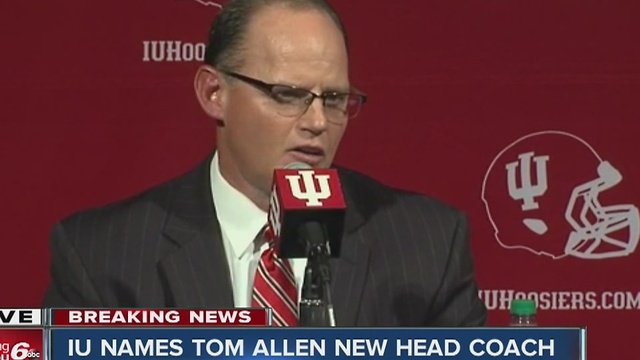 Indiana University head football coach resigns, Tom Allen named new head coach