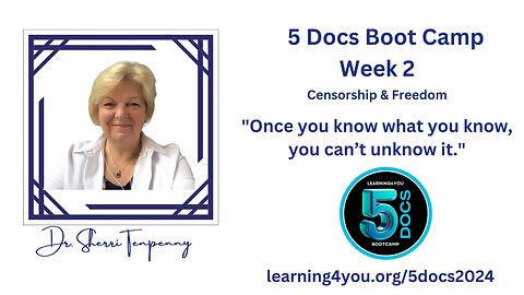 5 Docs Boot Camp - Dr. Sherri Tenpenny