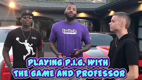 Game plays against Professor, Bone, and Harlem in Round of P.I.G. - vLog Episode # 1