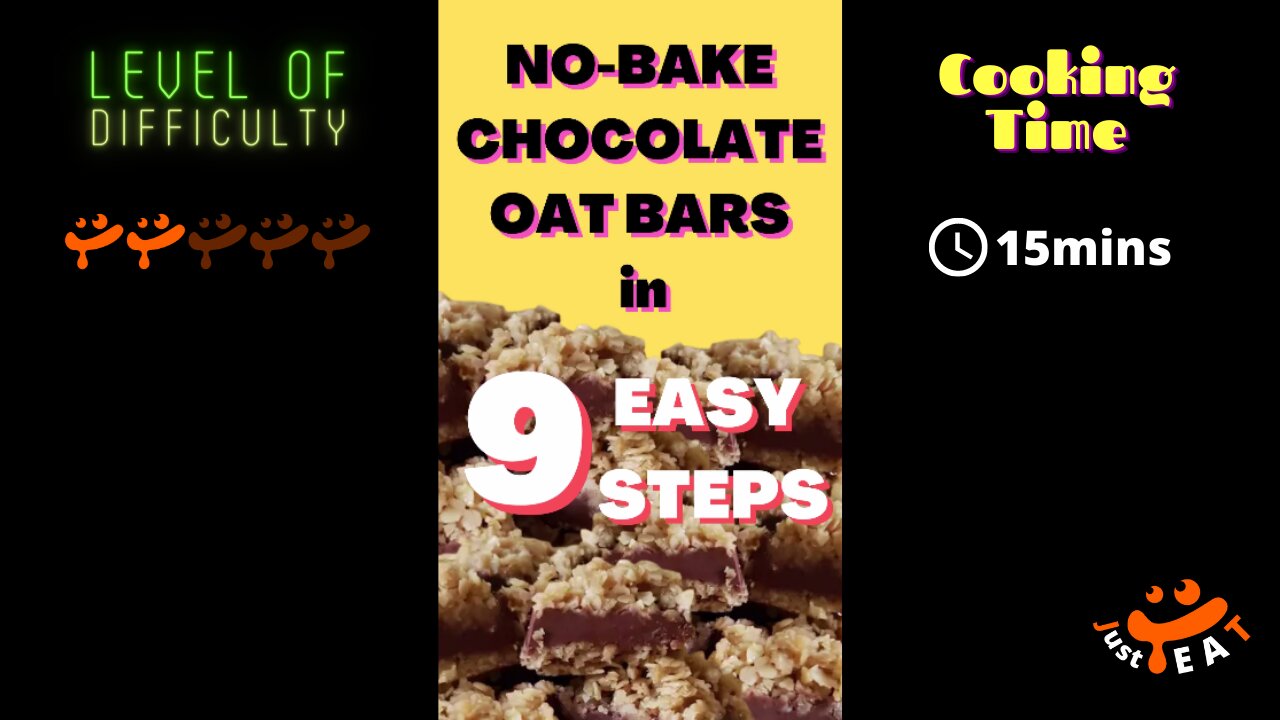 No Bake Chocolate Oat Bars in 9 easy steps (options for dairy free & sugar free)