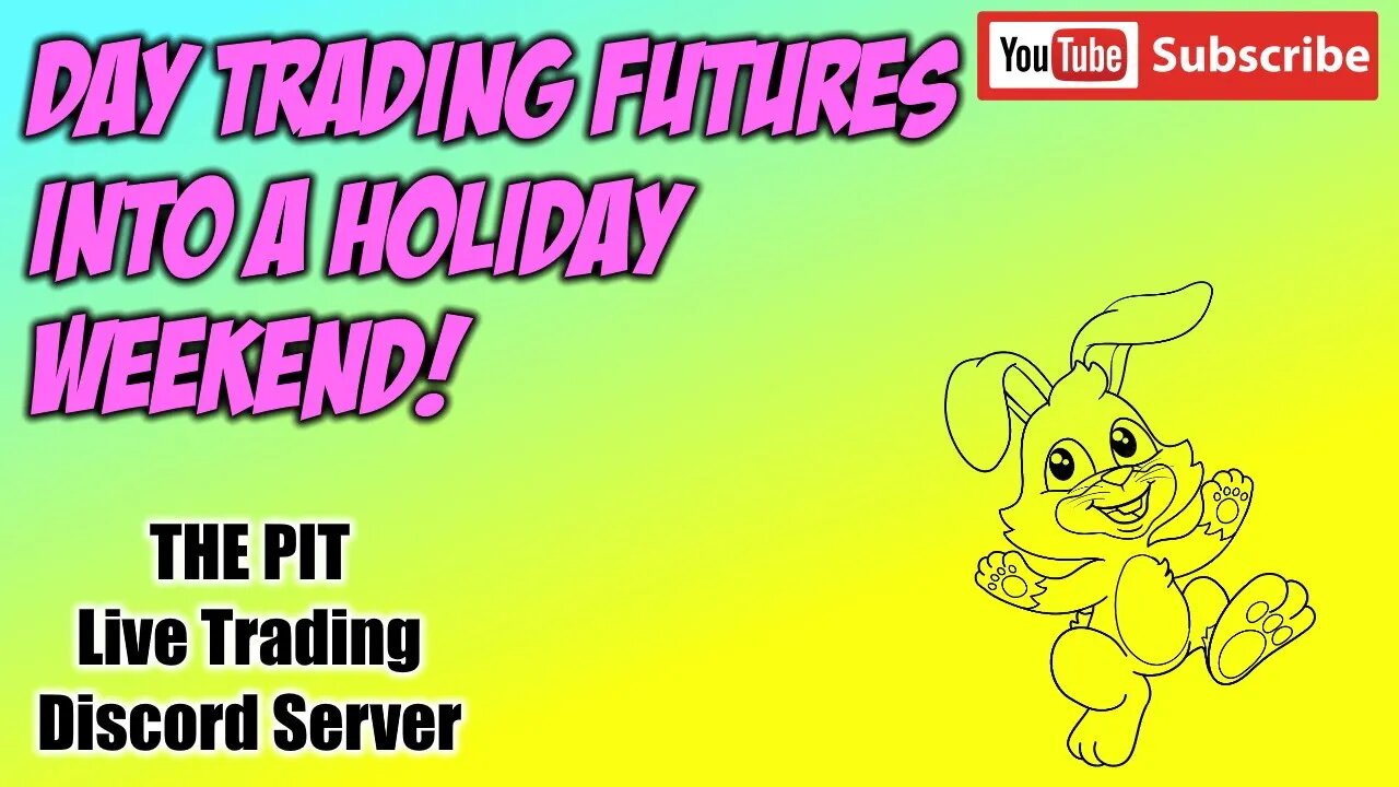 Day Trading Futures Premarket Plan | Retail Sales & Init Job Claims | Good Friday Tomorrow