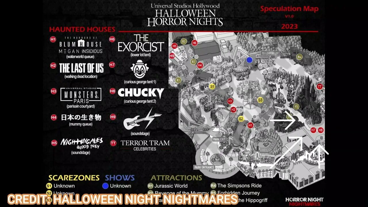 Clowns | Zombies | Halloween Horror Nights Spec Map V1 | Universal Studios Hollywood