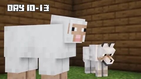 I % Survived % 100 % Days as a SHEEP in HARDCORE Minecraft!