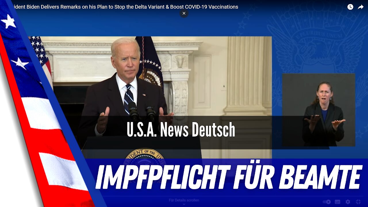 SKANDAL Biden führt die Impfpflicht in den USA ein.